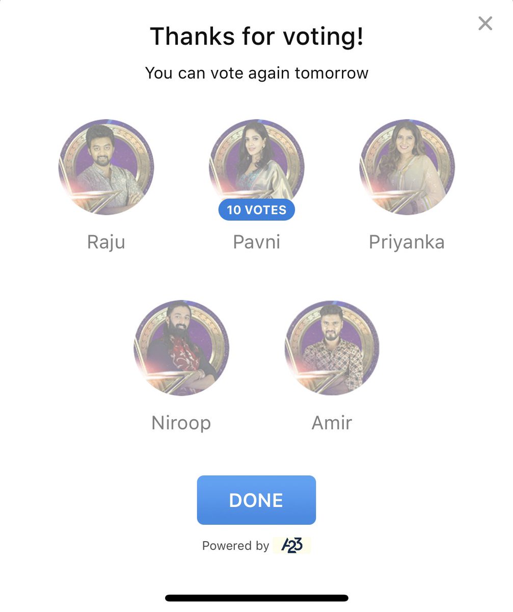 10 Votes- #Pavni 
1 for her #Genuineness
2 for her #Compassion
3 for her #Kindness
4 for her #Resilience
5 for her #Intelligence
6 for her #Maturity
7 for her #PhysicalStrength
8 for her #ForgivingNature
9 for her #GameSpirit
10 for her #PureHeart

#BiggBossTamil #BiggBossTamil5