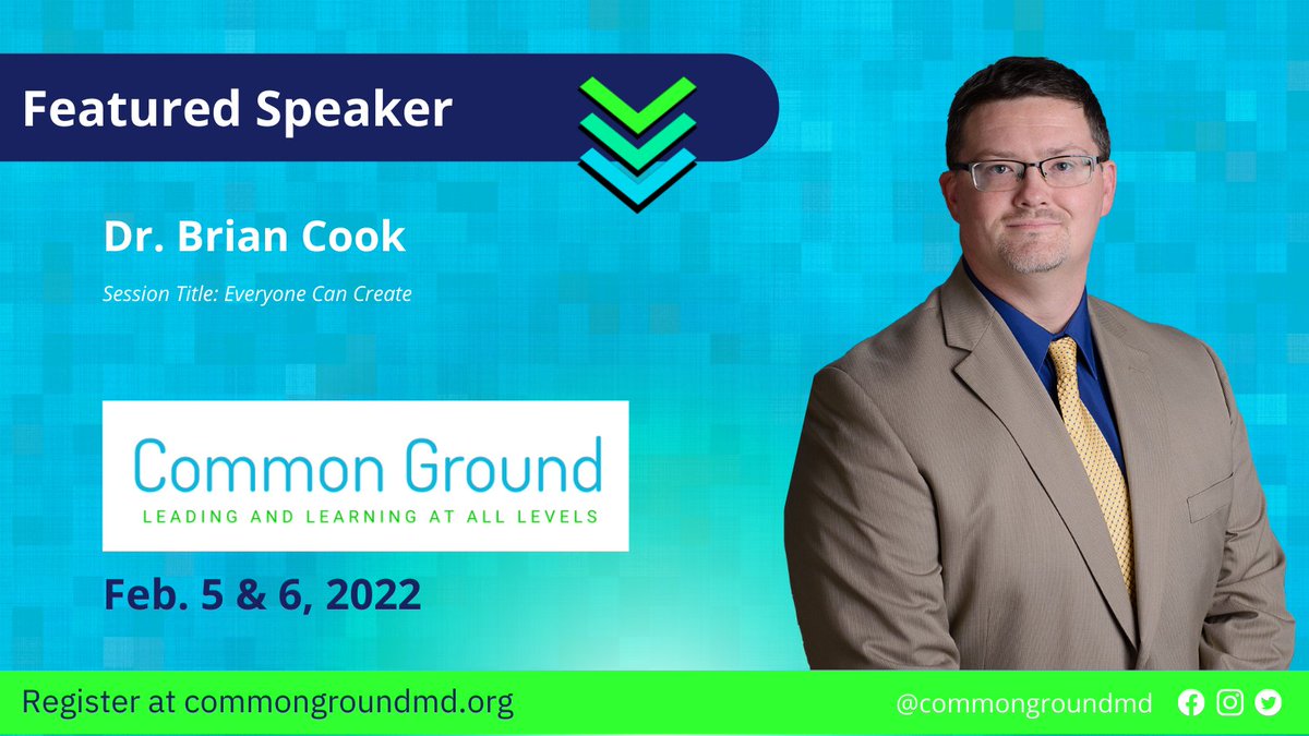 CommonGroundMD's tweet photo. Just one of the Featured Speakers at #CGMDVirtual, @DrBrianCook sharing @Apple digital creation tool tips! Register now at https://t.co/vc18gaZ19l #edutwitter https://t.co/quDyhWRXvc