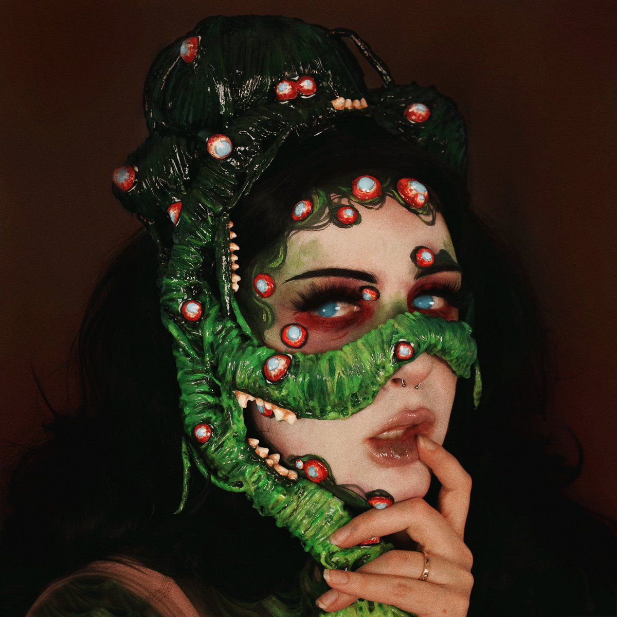 florarune_'s tweet image. 🦠The Juiblex🦠

Inspired by the creatures of @Wizards_DnD 

#monstermanualmaiden