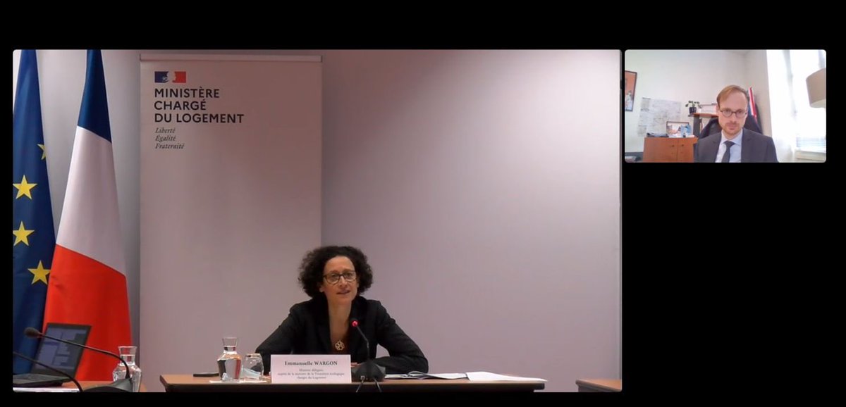 Échange constructif aujourd’hui avec <a href="/EmmWargon/">Emmanuelle Wargon</a> sur la feuille de route EcoQuartiers 2030, pour des EcoQuartiers pour tous et par tous, partout en France ! Le renouvellement de la démarche doit donner à chacun le droit à la ville durable. Rendez-vous le 21 janvier pour la suite.