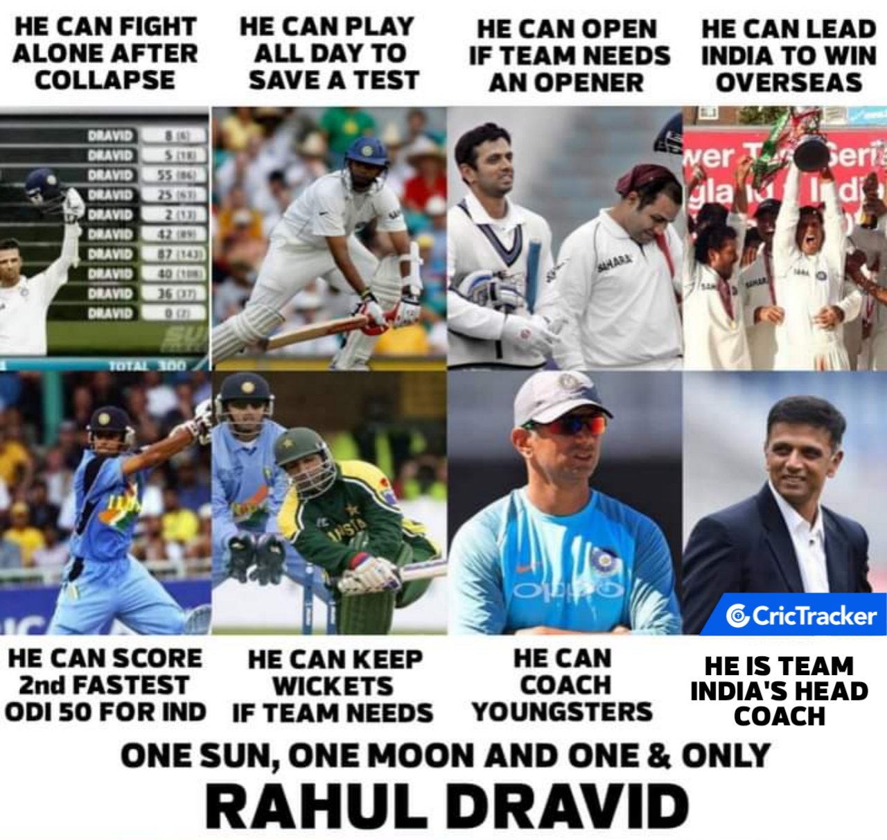 A complete team man  Happy birthday Rahul Dravid  