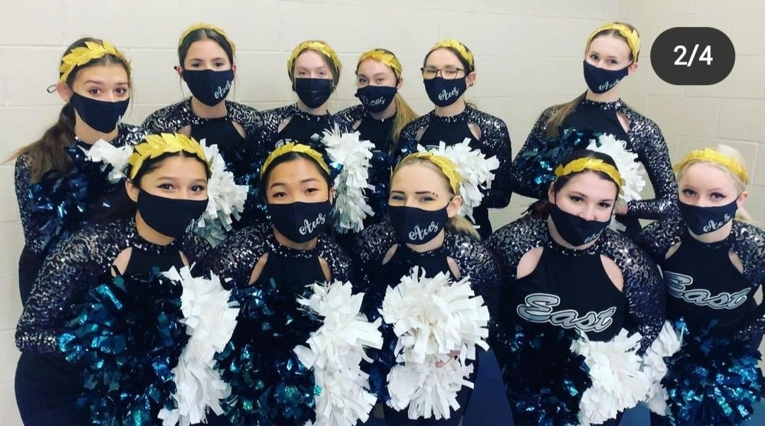 ehsaceettes's tweet photo. What a great first game of the new year! Check out our Instagram for a video of Friday's performance and our holiday performance from December! #weflytogether https://t.co/Kdxmg1Lyvi