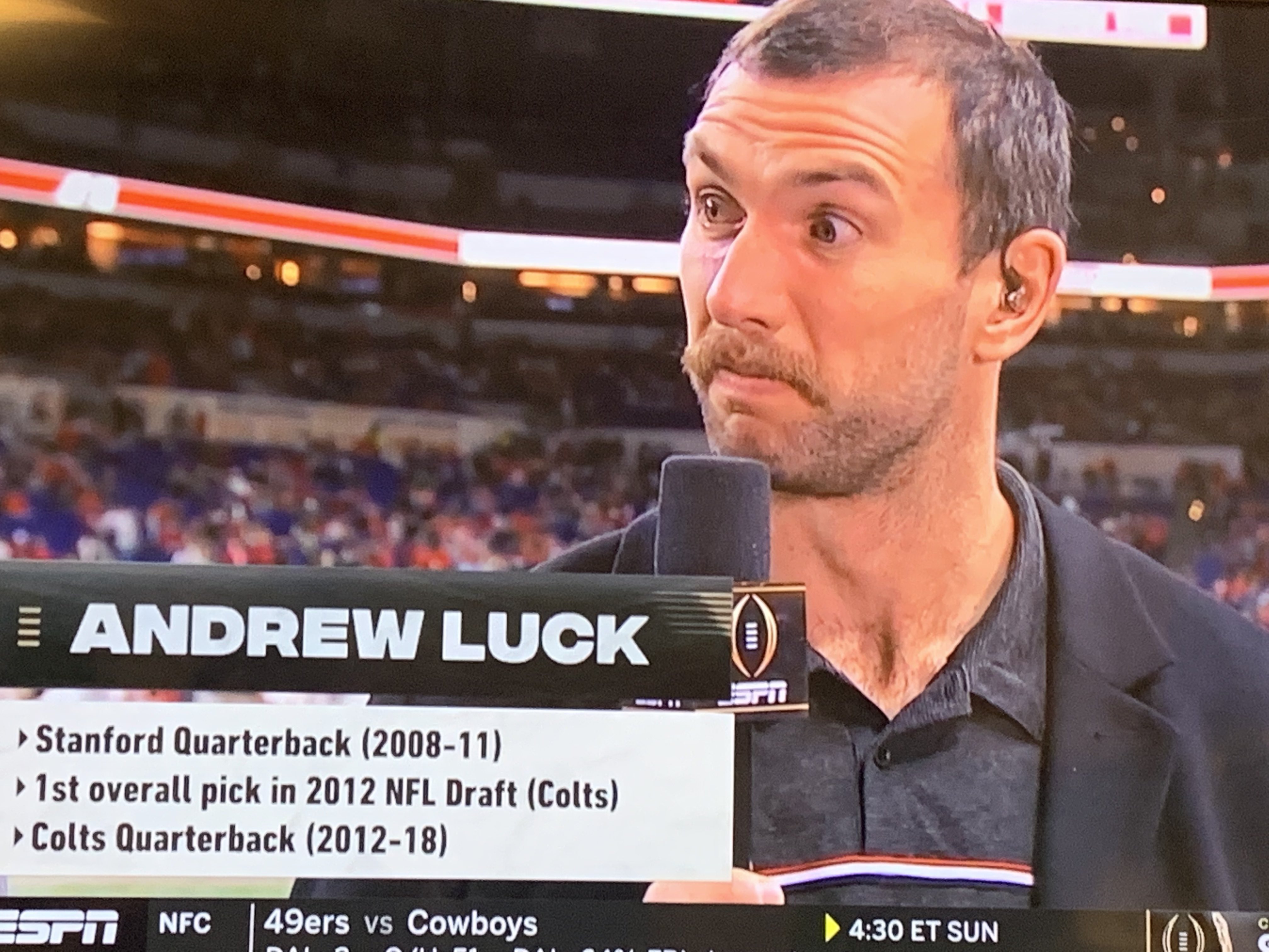 Twitter reacts to Andrew Luck at the national championship game