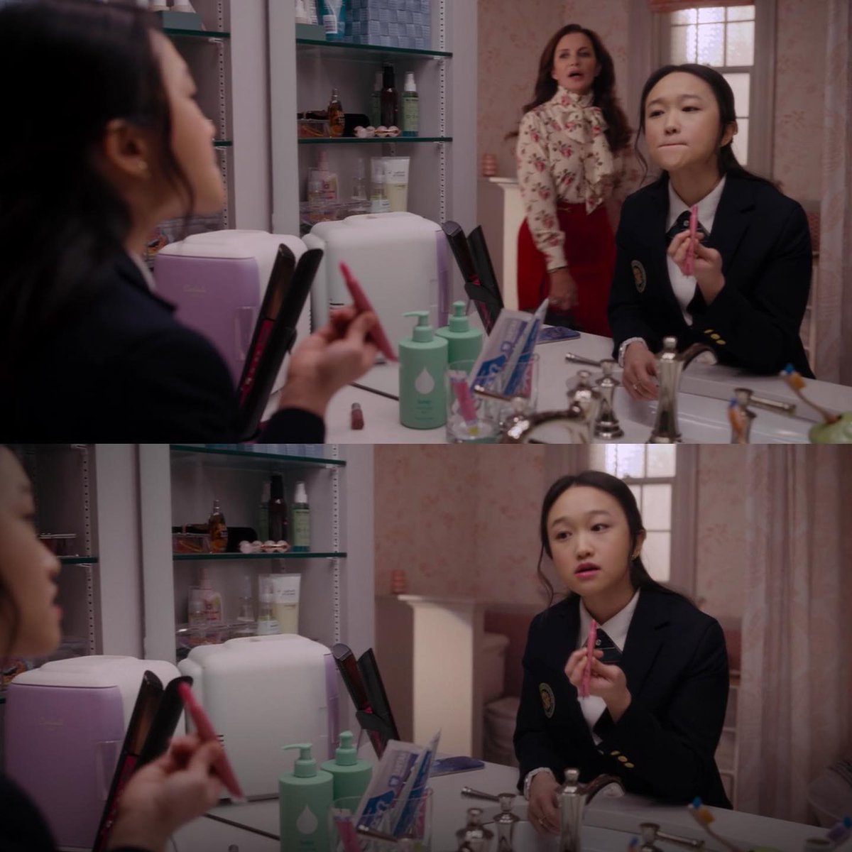 KrisJenner's tweet image. Safely hand soap spotted on Just Like That!! 💚🧼 @getsafely