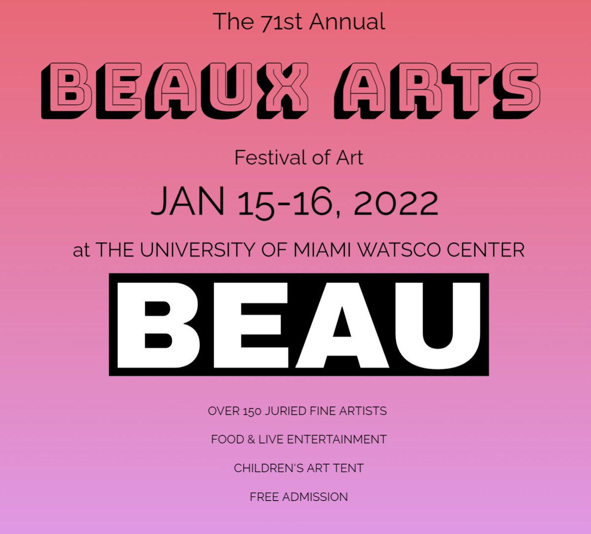_beaubradbury's tweet image. See U This Saturday at the Watsco Center! @BAMiami @univmiami