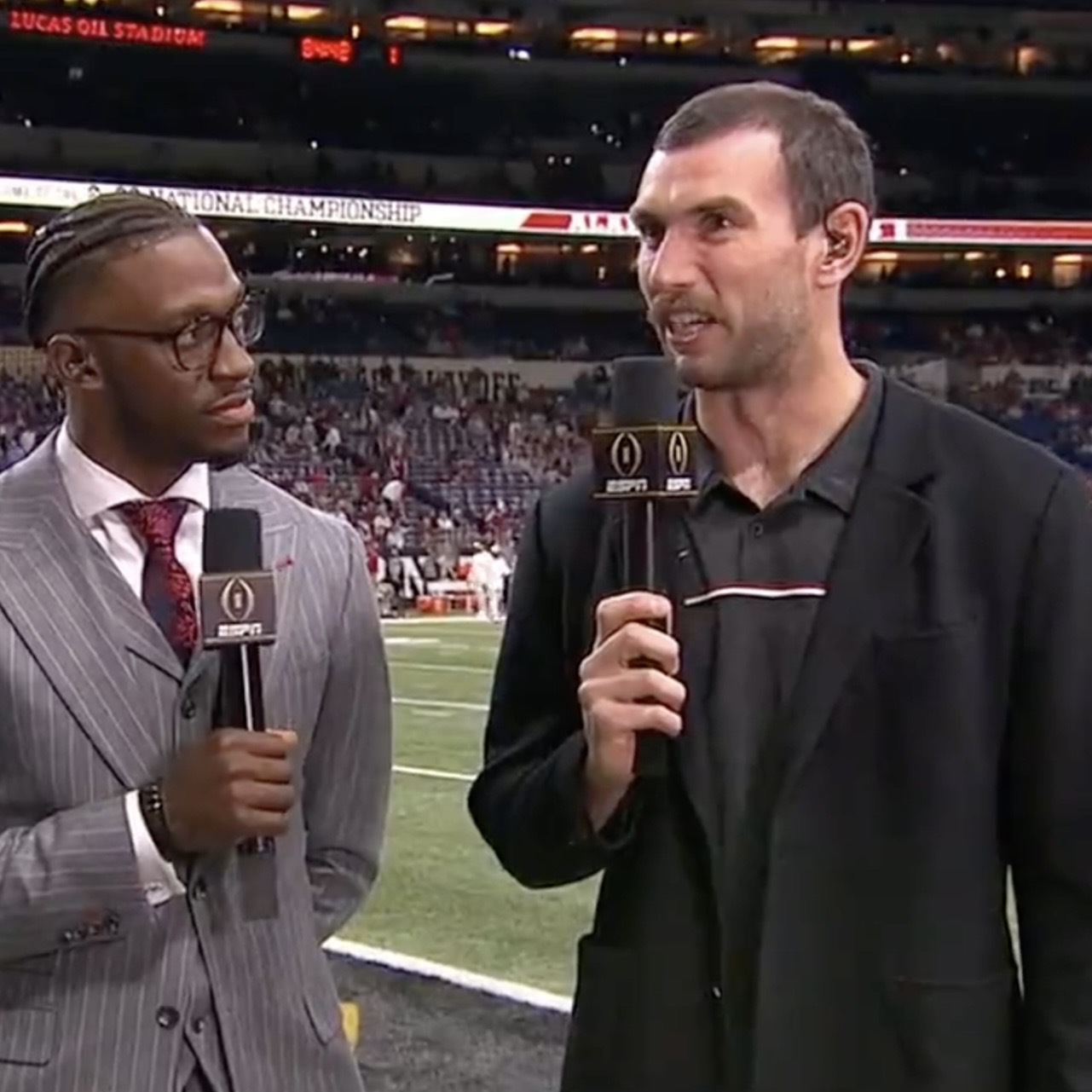 Bleacher Report on X: Andrew Luck and @RGIII back together ✊  #NationalChampionship  / X