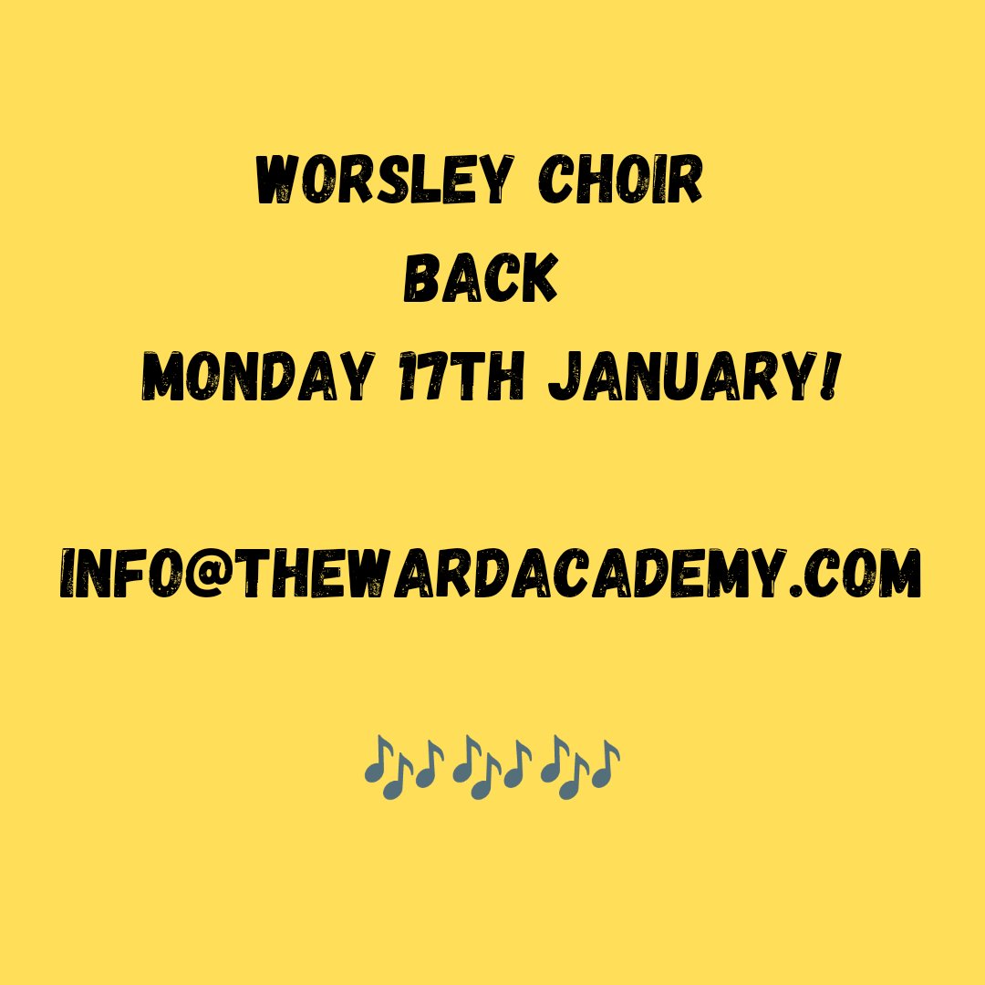TWAChoirs's tweet photo. Just a quick update for our Worsley Choir members! 🎶 https://t.co/RuQgoDgE2q