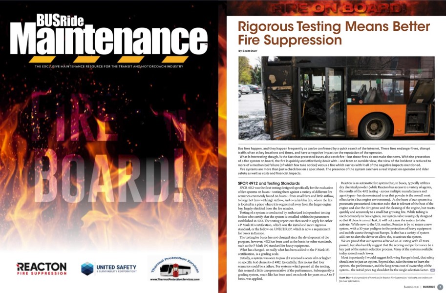 Despite the #bus and #coach industries’ heightened awareness of passenger #safety, bus fires remain an ever-present threat. As such, quality #fire suppression systems have become a growing necessity for agencies and operators. https://t.co/mqnxIGSMOK #AllAboutThatBusLife https://t.co/PlqbSAqQfx
