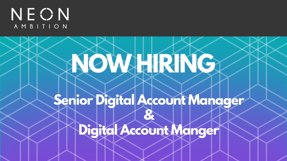 NeonAmbition's tweet photo. Neon Ambition isn't just another marketing company. We're a seasoned team of entrepreneurial go-getters with a passion for delivering outstanding results while having fun. If this sounds like you, we want to hear from you! https://t.co/xkxgjYDhXv