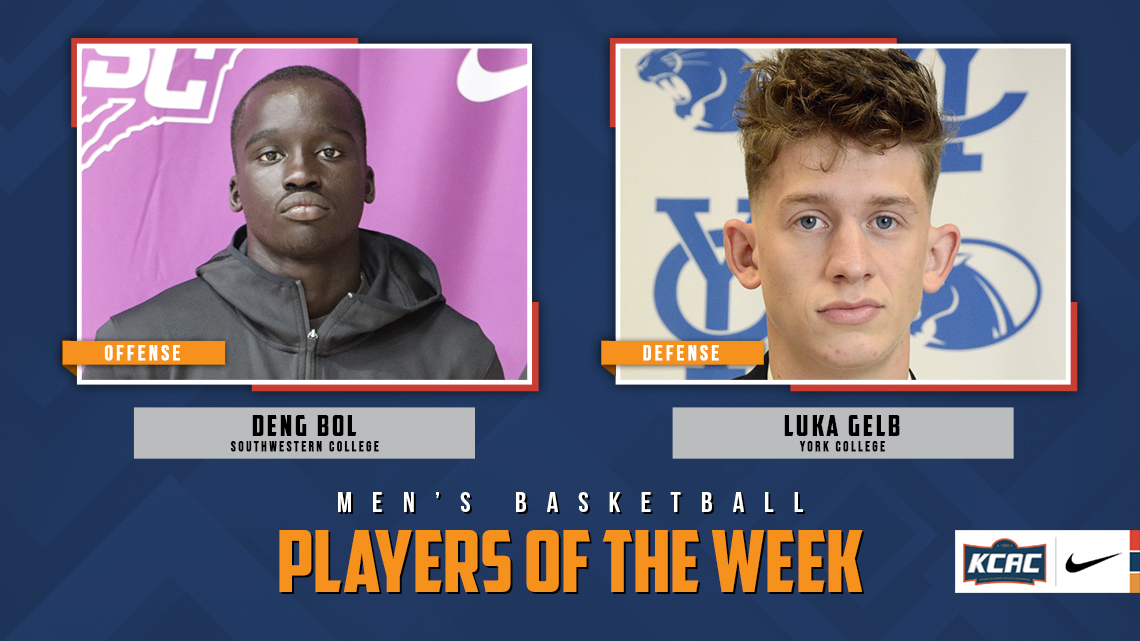 kcacsports's tweet photo. Deng Bol of @buildersports and Luka Gelb of @ycathletics Earn KCAC Men's Basketball Weekly Honors! https://t.co/dbxCMmRvBk #KCACmbb

@KansasPregame @KansasSportsNet @OklaSports_Joey @NAIA @NAIAHoopsReport https://t.co/TMDW6EIxNM