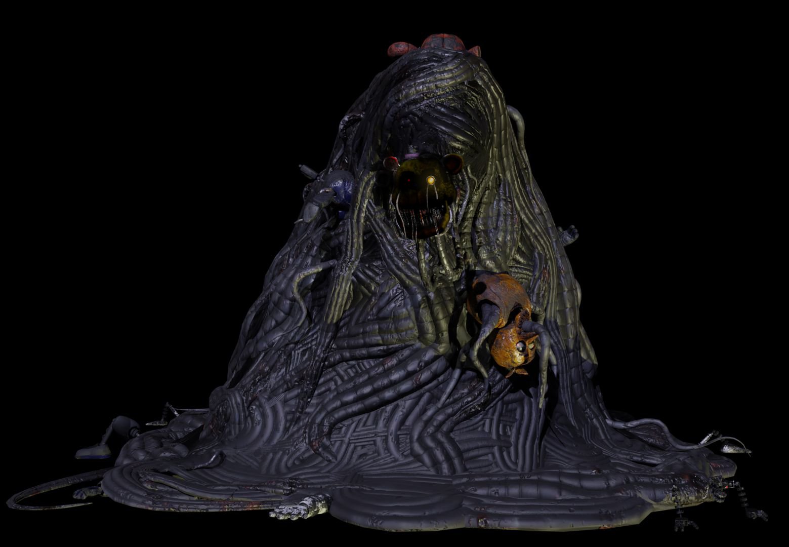 why do molten freddy and the blob have significantly different