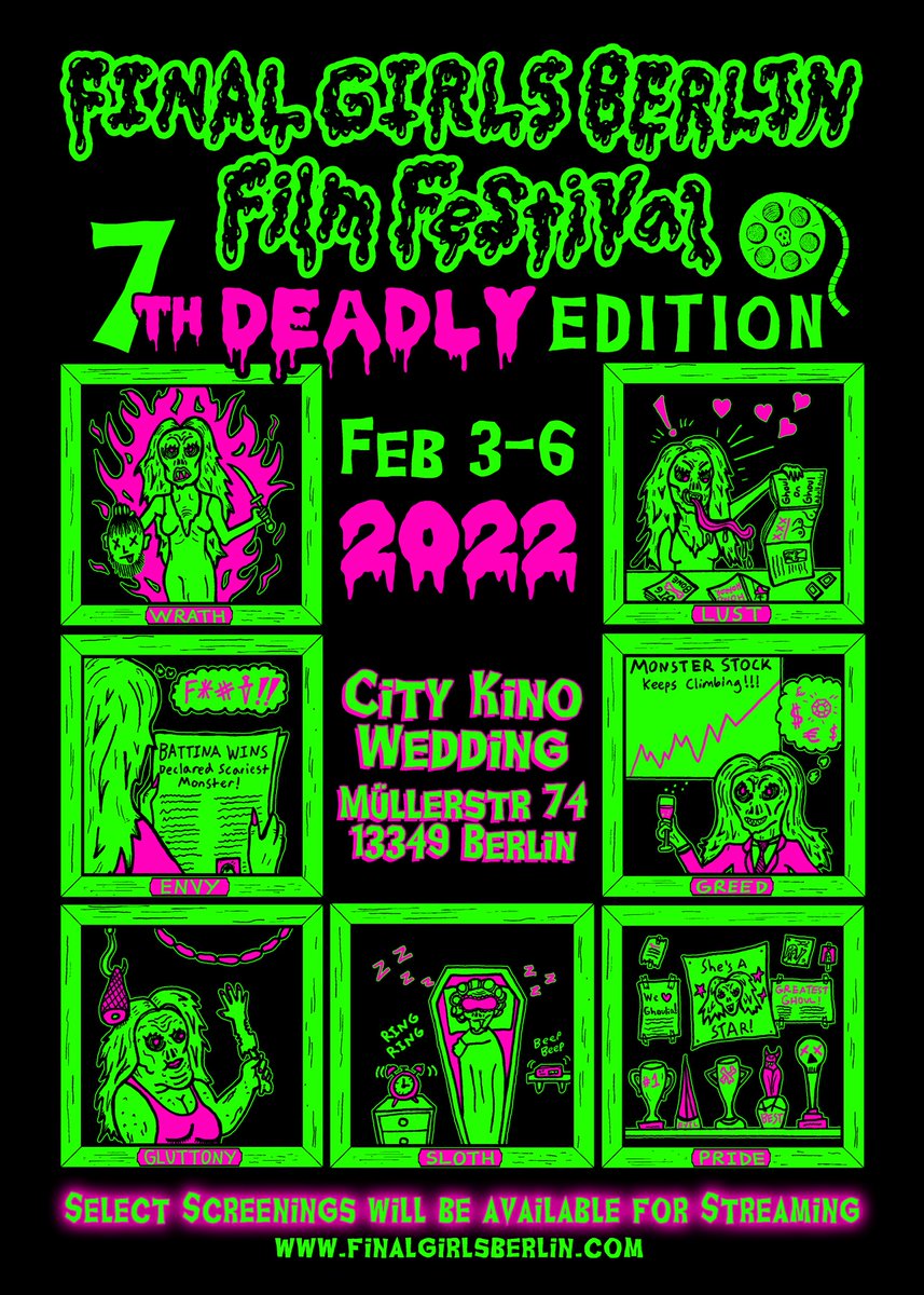 KozakBecca's tweet photo. My horror short Binge and Purgatory will have its European premiere in February at Final Girls Berlin Film Festival. Loving their poster art. 💚 https://t.co/v2dVPiQ3yS