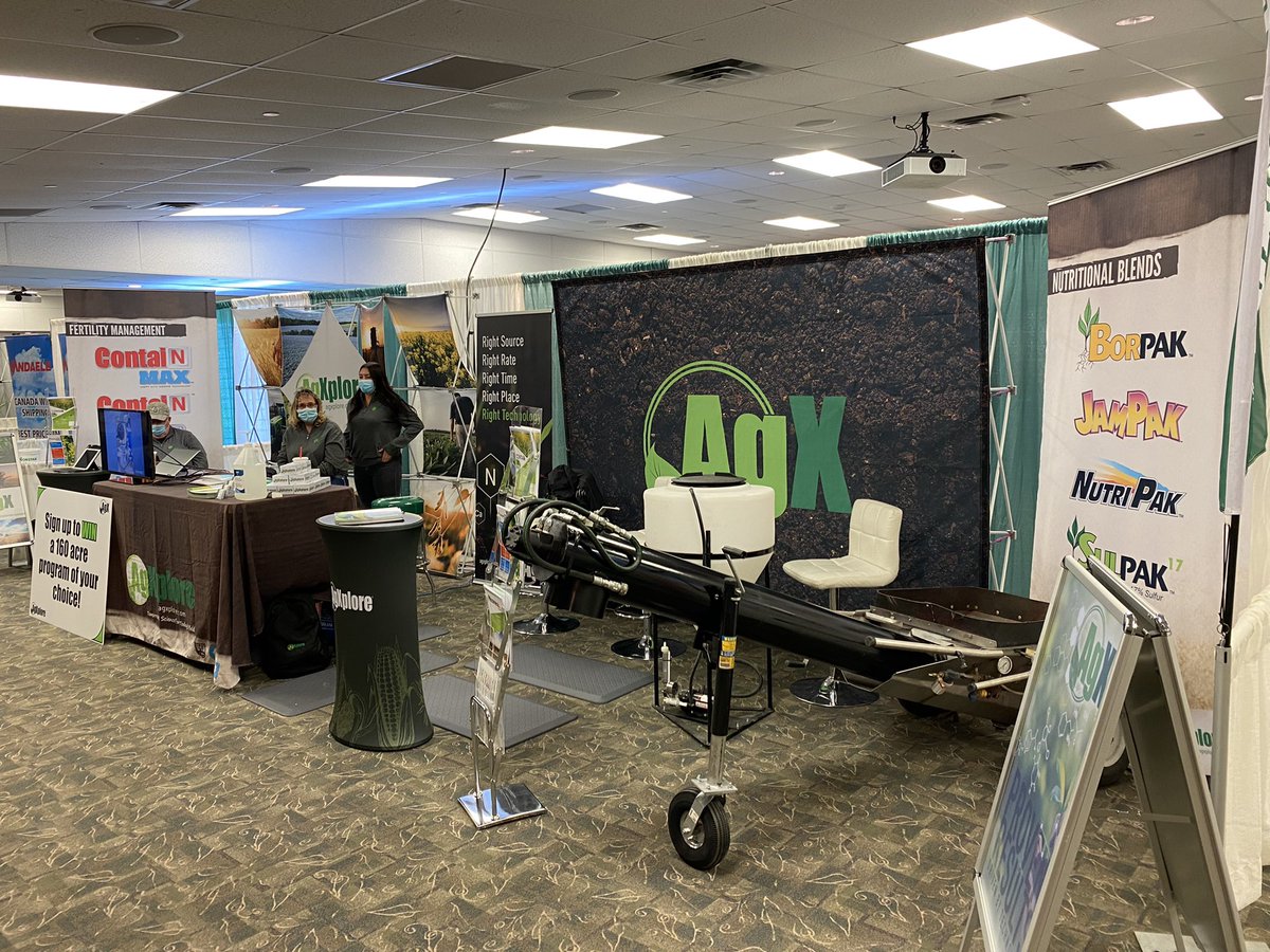 306td1965's tweet photo. We are at #WCCPS2022 at @PrairielandPark in Saskatoon, Hall A. Come discuss the 5th R, Technology and how @agxploreca can fit with your crop nutrition plans https://t.co/VE6YholeWv