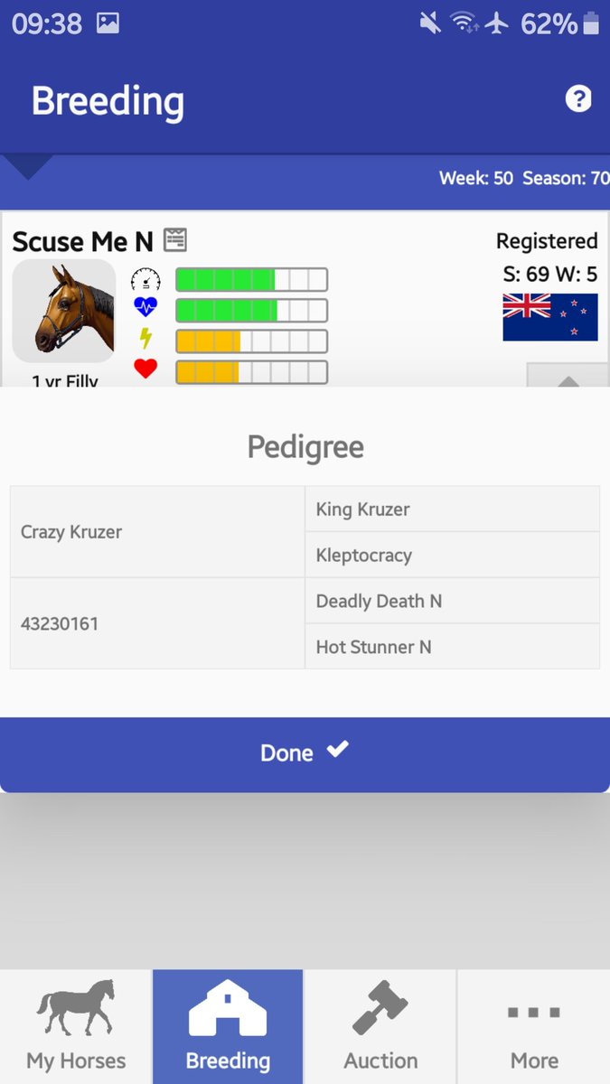 8 breeds left at 50k in Australia. Going private again next season. Both foals green w23 and will be huge speed <a href="/AndPacing/">Off and Pacing</a> <a href="/Pluggersplodde1/">PluggasploddersOAP</a> <a href="/TheGnomeMan/">The Flying Gnome 🇳🇿</a>