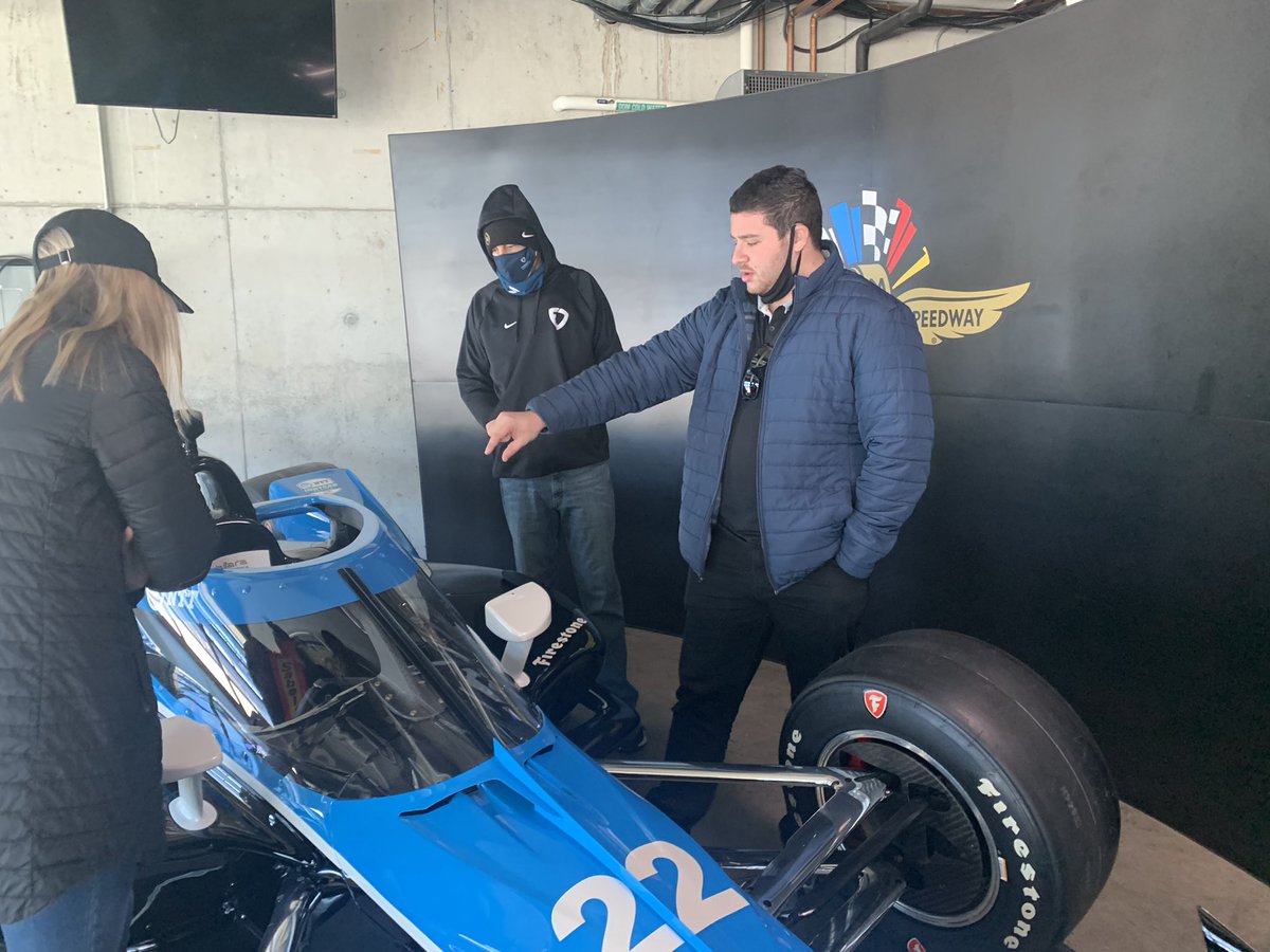 PaolaBoivin's tweet image. So great to see former @Cronkite_ASU student @bradyklain who is doing great things as a digital media producer for INDYCAR series (and is also shooting CFP game tonight). He gave us an awesome behind the scenes tour of  @IMS