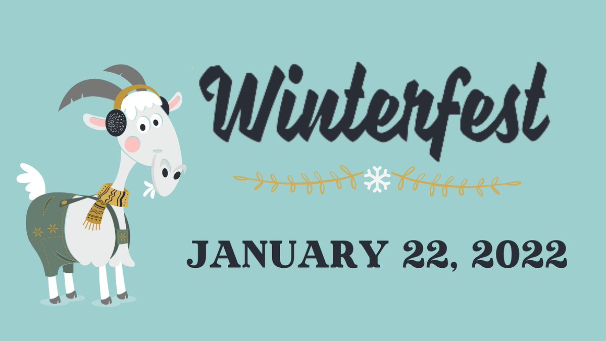 Winterfest is just around the corner.  Hope you are as excited as Gunther Goat is. Games at the Market barn from 11am-2pm, Beard Contest at 2pm, Up to Snow Good party starts at 5pm. #whileinamana