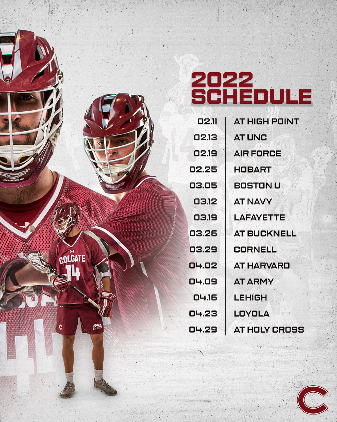Lehigh Lacrosse Schedule 2022 Colgate Men's Lacrosse (@Colgatemlax) / Twitter