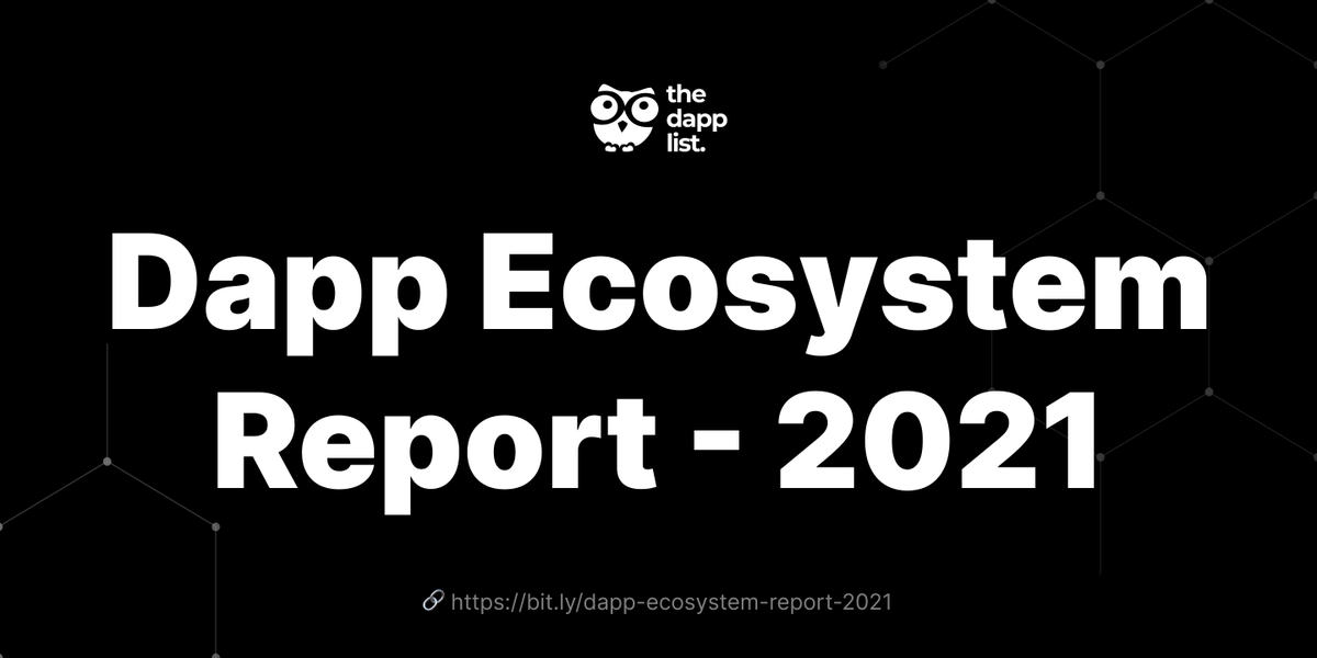tdldoteco's tweet image. 2021 was great for Web3 ✨

A big thanks to all the web3 builders and community members for making 2021 exciting. 
Wish you all a WAGMI 2022 🚀

We have prepared a report that illustrates the growth of &amp;amp; updates from the Dapp ecosystem in 2021. 

👉 bit.ly/dapp-ecosystem…