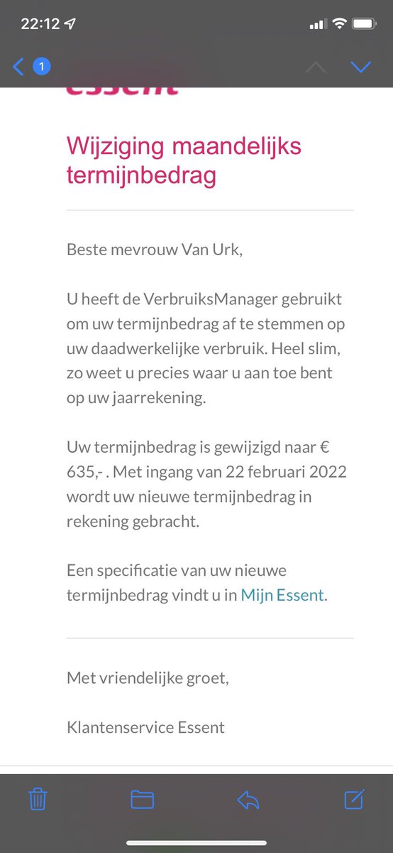annet223's tweet photo. Of ik mijn termijnbedrag van €190 maar even wil verhogen naar€ 635 #essent https://t.co/15mbBllzqX