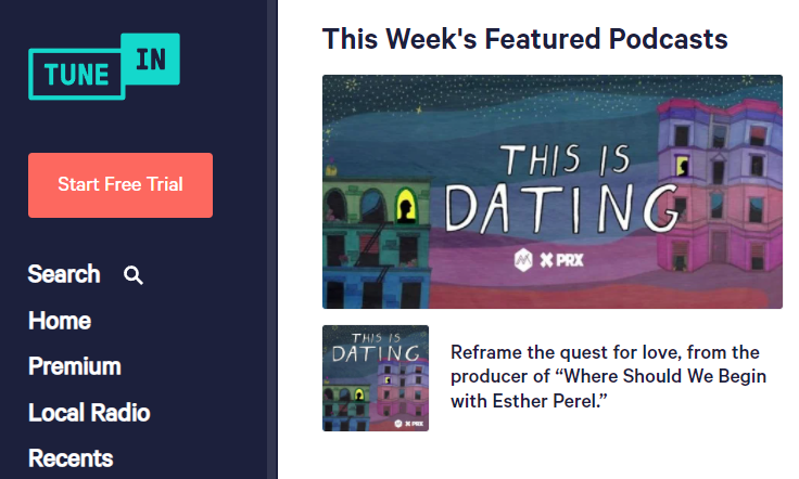 If public radio made a 🌶️🌶️🌶️ dating show, it would be #ThisIsDating. Happy launch day to our @podglomerate client @MagnifNoise and their new podcast! 🥳 Love seeing it get features today from @ApplePodcasts, @NPRone, @tunein & @Deezer. link.chtbl.com/-0xSd3Cj?sid=j…