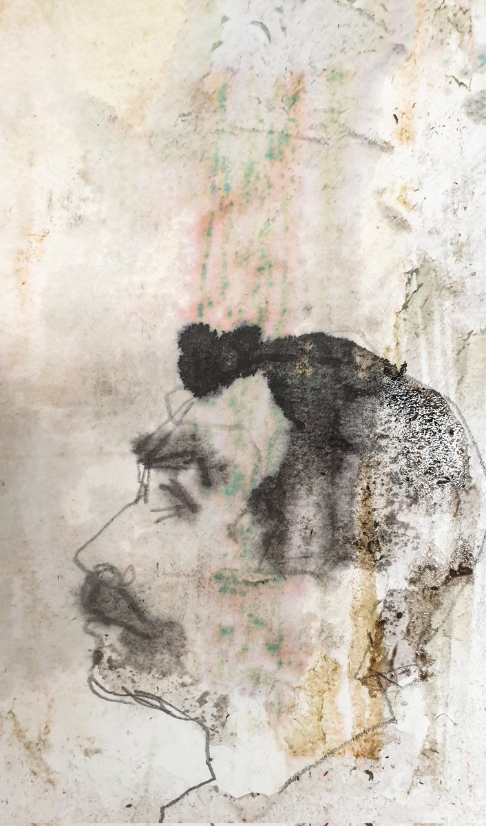 BeatrixDessin's tweet photo. Je pense à #LouiseMichel [~A5] ; #techniquesmixtes sur #papier #autoportrait #abaatelier24 https://t.co/0e0x0aYf7H