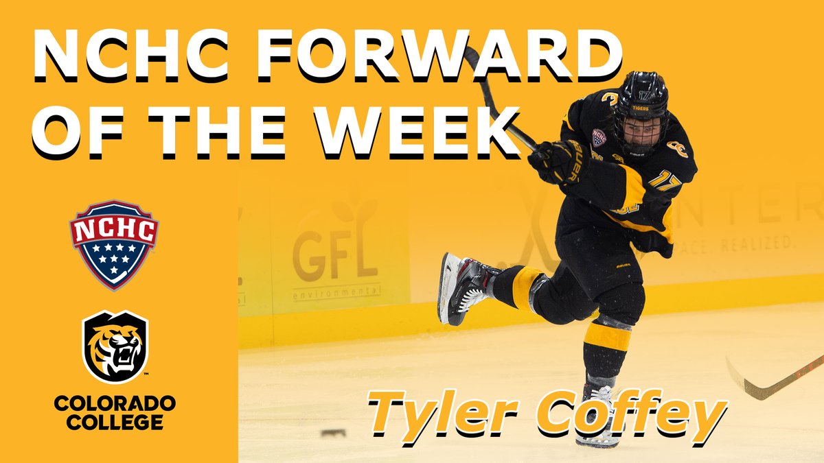A natural hat trick nets Tyler Coffey the <a href="/TheNCHC/">The NCHC</a> Forward of the Week!

Stay tuned, more to come.

#CCTigers