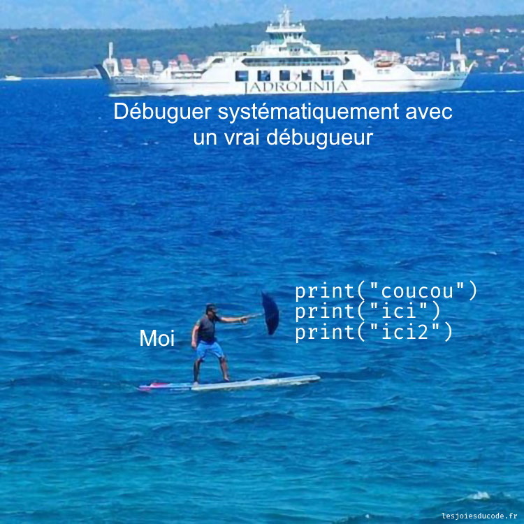 lesjoiesducode's tweet image. Debug level : ULTRAPRO 😎 lesjoiesducode.fr/debug-a-lancie… #lesjoiesducode
