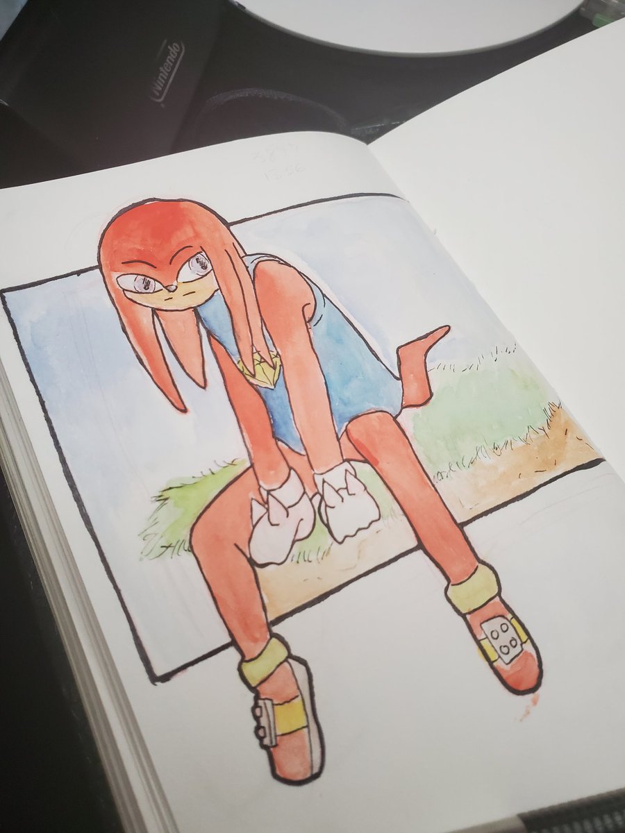 Have a Knuckles the Exhidna doodle I had done in my sketchbook. Anyone else excited for Sonic the Hedgehog 2 Movie?

#SonicTheHedgehog #SonicMovie2 #KnucklesTheEchidna #Sketchbook https://t.co/ab7S8iKxME