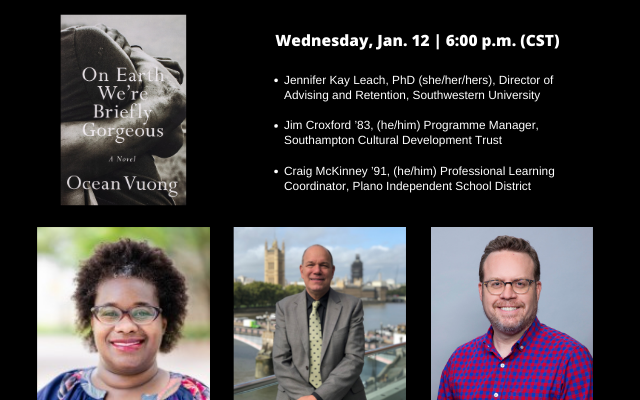 Join us VIRTUALLY on Wednesday, Jan 12, at 6:00 p.m. for On Earth We're Briefly Gorgeous by Ocean Vuong
southwestern.edu/live/events/16…
Let’s Talk About It - The LGBTQIA Community
See what our panel-led discussion is all about and participate in the Q&amp;A session.