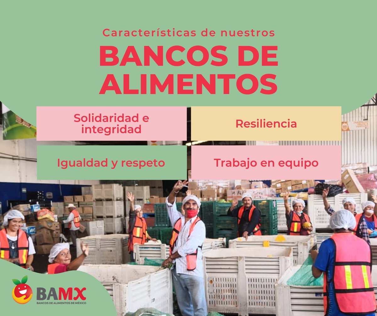 Los 55 Bancos de Alimentos que conformamos la #RedBAMX estamos llenos de personas que todos los días damos lo mejor de nosotros para alimentar a aquellos que más lo necesitan. ¡Gracias! ¡Somos los bancos que alimentan a México! #AlimentamosaMexico #BancosQueAlimentan