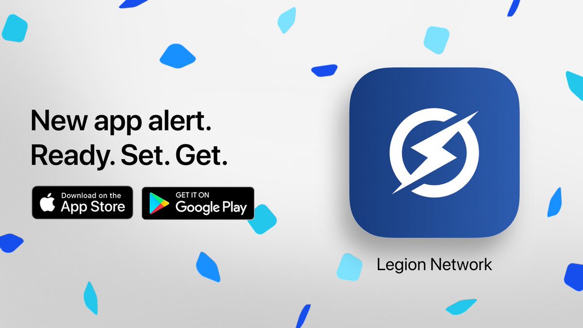 It’s Finally Here! The #LegionNetwork Super-App 🤩 GO DOWNLOAD NOW! The best of Blockchain in one decentralised Super App! Apple Store: apps.apple.com/gb/app/legion-… Play Store: play.google.com/store/apps/det… Get $5 of LGX before we launch! 🤑 Play to Earn, Watch to Earn & Win Prizes!
