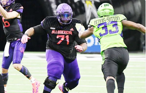 All-American Bowl - Earnest Greene (St. John Bosco) named offensive lineman MVP: Click here: bit.ly/3tcfBSy Earnest is the latest big piece up front for Georgia with upside inside and even out at tackle. @EarnestGreene_ @boscofootball @MakinHogs @Eg3sMom @COACH_T_BULLOCK