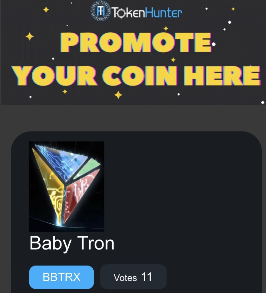 OfficialBabyTRX's tweet photo. PLZ ⚡️VOTE⚡️here👇🏻for $BBTRX? 
🗣Comment w/ screenshot if you do! 

      🚨🎯https://t.co/iNeFN6b206

#Giveaway #CryptoGiveaways #tron  #trx  #tronixtrx #TRONICS  #TronNetwork #TronNetwork  #TRX  

@TronSpark @TronixTrx @TronSociety @tronix_crypto @Tronpadofficial @justinsuntron https://t.co/q6Z4jEUX36