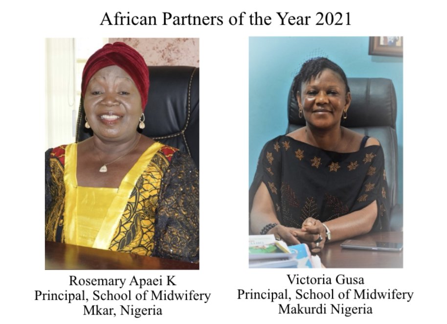 We recently announced our CNIS Volunteers of the Year. It's now time to recognize our 2021 African Partners of the Year! Congratulations to Rosemary Apaei K and to Victoria Gusa, and thank you for your valuable contributions to CNIS and to #globalhealth.