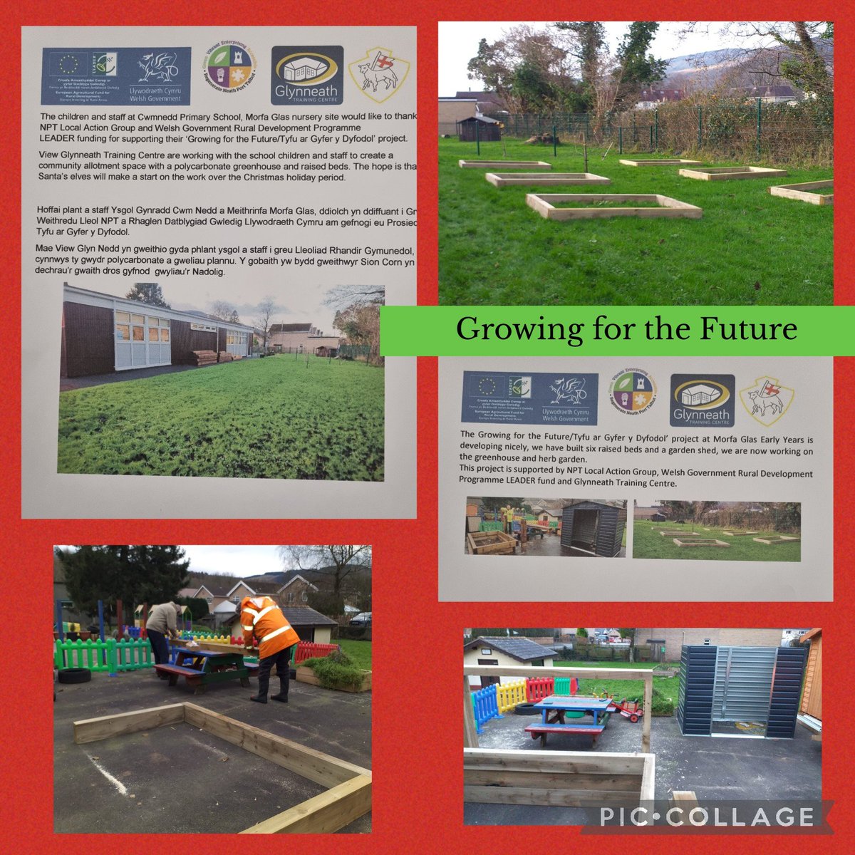 THANK YOU to staff and volunteers <a href="/GlynneathTC/">Glynneath TC</a> for developing the allotment space at our Morfa Glas site as part of their Growing for the Future project. We cannot wait to use and share this space. 🌱🪴🕸🕷🦋🐝🥬🥦🥕🥔 <a href="/NPTCouncil/">Neath Port Talbot Council</a> <a href="/WestGlamorganLL/">Louise Fleet, West Glamorgan Lord-Lieutenant</a> <a href="/HSofWestGlam/">Melanie James</a>  @EcoSchoolssouth
