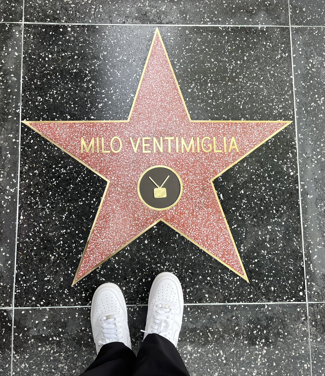 Just remember @MiloVentimiglia, you aren’t a marquee name, you’re more of guy with his name in cement.