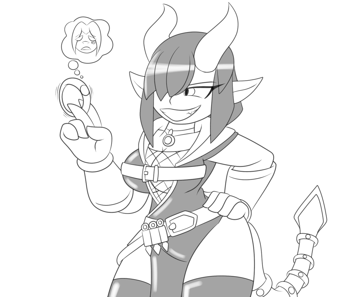 GorgonSofia's tweet photo. Ring of Rage
+1 STR
Chance to inflict Berserk to the target on hit.

@ChaosCroc's Tyamet has become Silah's latest treasure, courtesy of/art by @Themechaguy. What stats would YOUR OC give as an item? Reply with ideas, I might have an idea that'll require multiple volunteers... https://t.co/kmD4R0XA7X