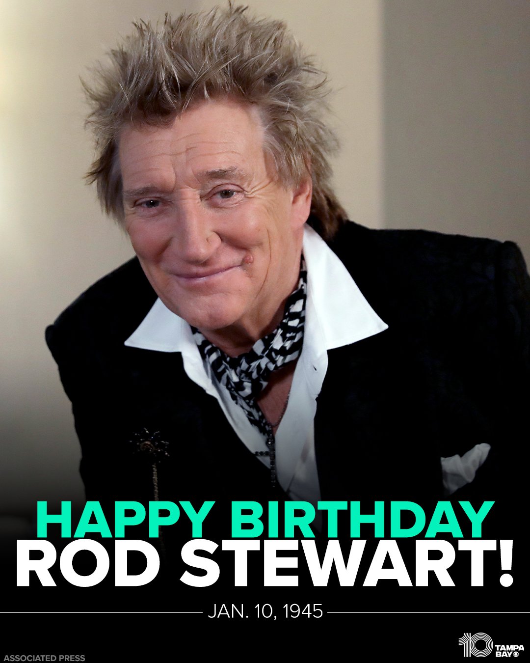 HAPPY BIRTHDAY Grammy-award winner Rod Stewart is celebrating his 77th birthday today! 