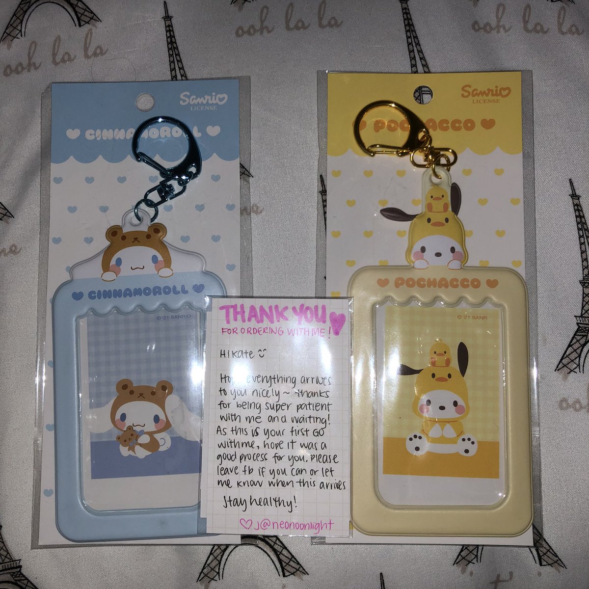 thank you so much for holding a ducky world sanrio costume go!! the 2 pc holders arrived safely and they are adorable! 🥺❤️ i will definitely be joining your future gos! ^-^ — <a href="/NEONOONLIGHT/">NOONLIGHTGO | slow - claim sale coming soon!</a>