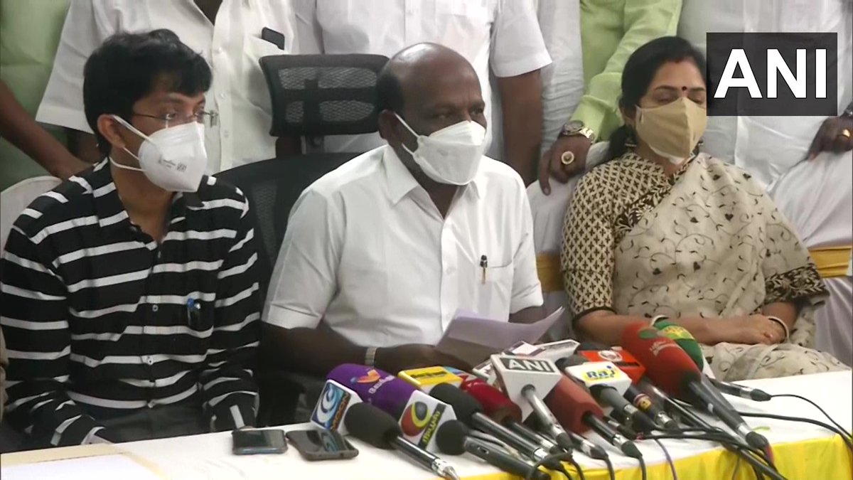 ANI's tweet photo. There is no need for full lockdown as of now. CM has asserted that the economy should not be affected, restricted lockdown enough for now: Tamil Nadu Health Minister MA Subramanian on COVID restrictions due to case surge https://t.co/pQ3hbolVCS