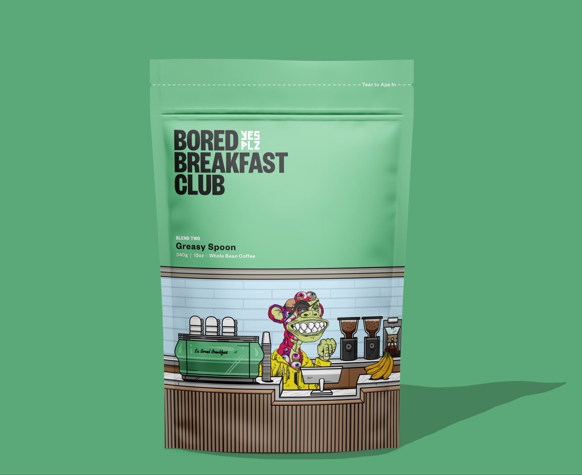 40% sold. Blend Two will now ship free to all holders. Onward.🔥

It’s an NFT. It’s a Coffee Subscription. 

Join Us: boredbreakfastclub.com/mint

#coffeeandNFTs