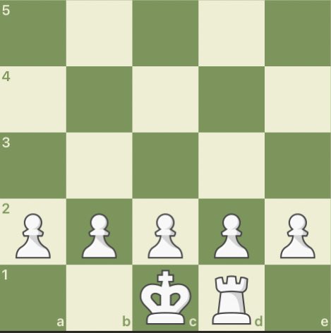 Chess long castling 