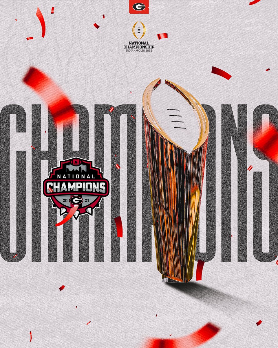 For  𝐆-𝐄-𝐎-𝐑-𝐆-𝐈-𝐀

#GoDawgs #NationalChampionship