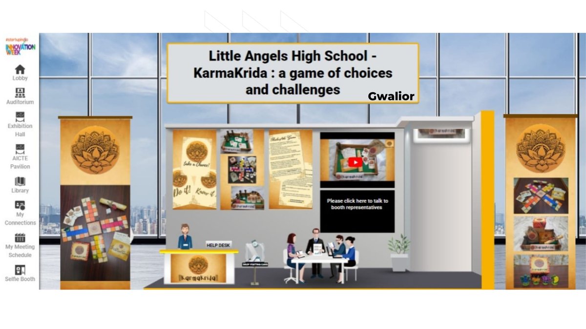 We are very proud to inform that the Game KARMAKRIDA made by LAHS Gwalior students has been selected as one of few games amongst TOYCATHON WINNERS  to feature  in the Virtual Exhibition section of #StartUpIndia Innovation Week.
#azadikaamritmahotsav2021