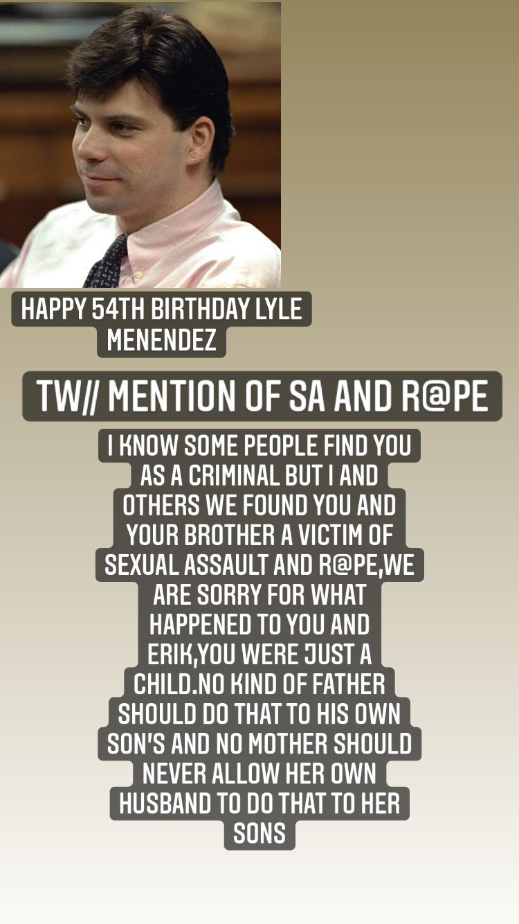 Happy 54TH birthday Lyle Menendez,Hang in there Lyle and Erik 