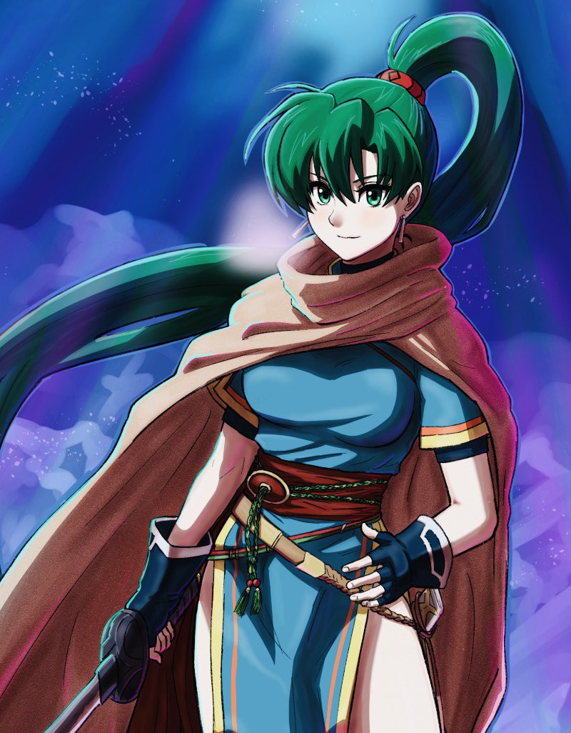 夜に描いてると色の印象が変わっていることがあって、
前よりちょっと鮮やかにしてみました。
時間置いてみるのも必要かも。
＃FE ＃リンディス https://t.co/UKFnlvQNe2