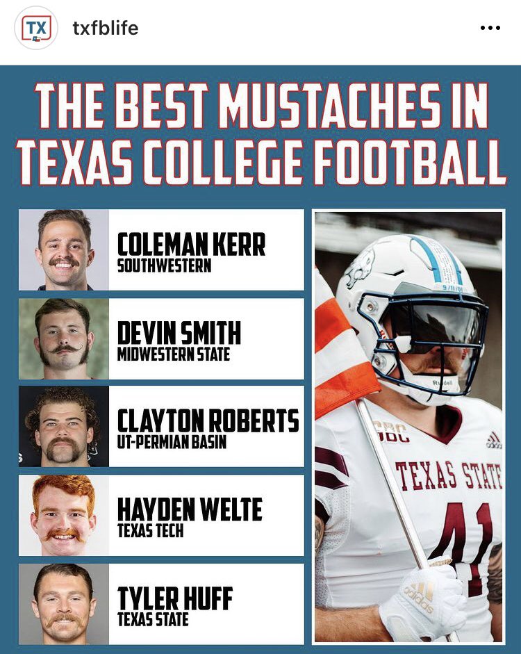 TylerHuff95's tweet photo. Wow!! Speechless! Thank you to my father for award-winning mustache genetics. My life has been a 100x better with a mustache. Mustaches > Beards. https://t.co/Uj5ozUuWRy
