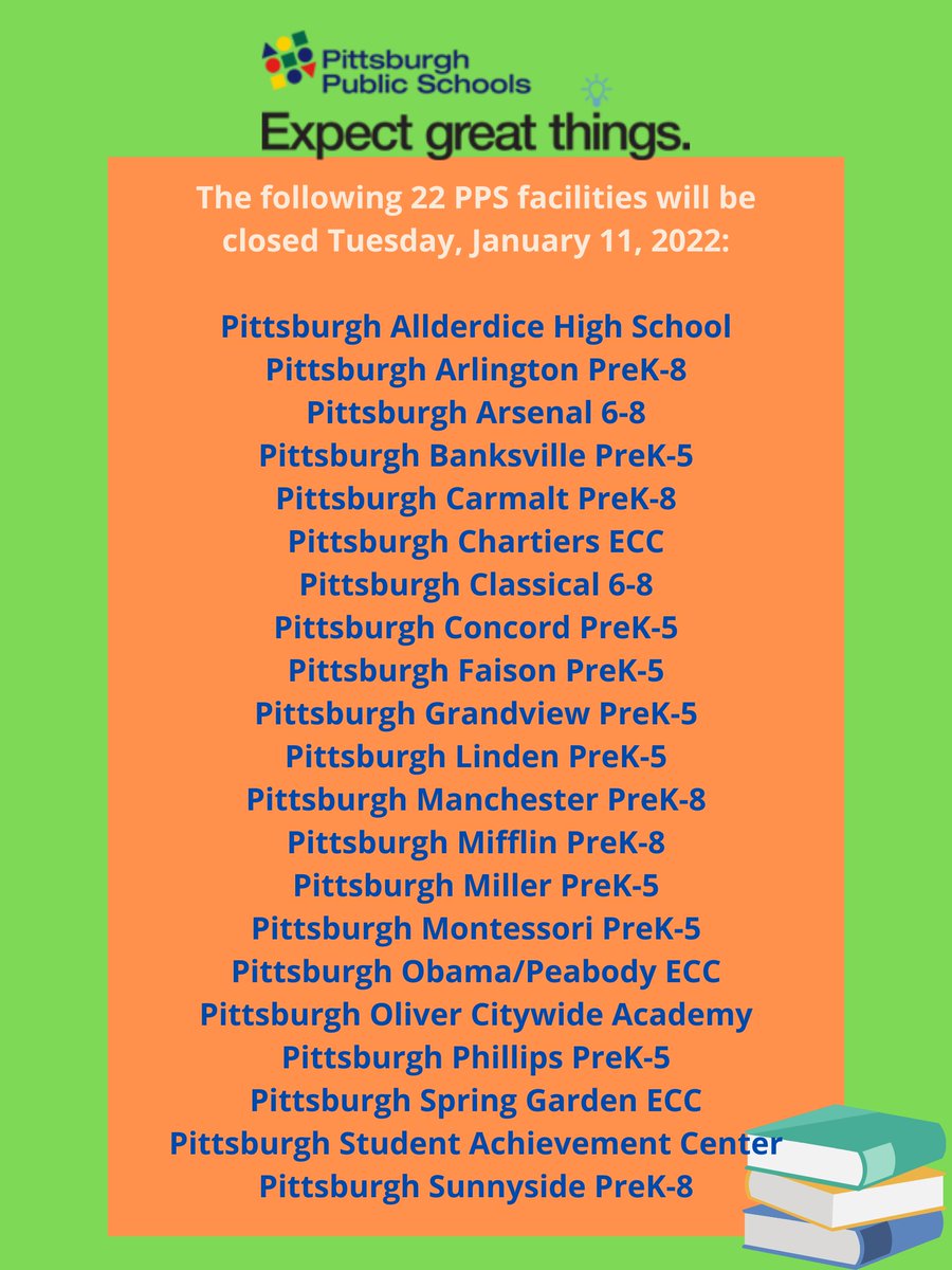 Staff and students at the 21 PPS locations will work and learn remotely tomorrow in line with the PPS building closure guidelines, which consider the number of positive cases that have physically been inside a facility, staffing shortages, and other factors. #PPSStayInformed