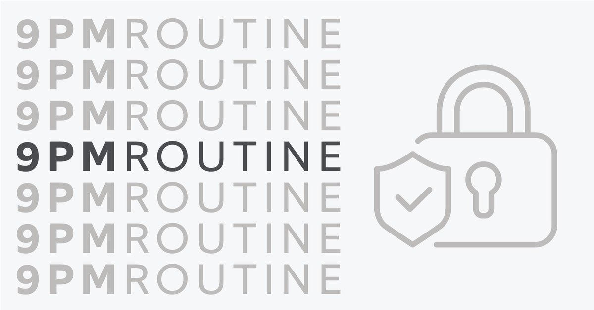CoachTRegueira's tweet image. Take a minute and do the #9PMroutine Lock up, make it a habit!