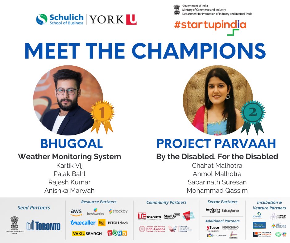 Together 2022 draws its curtains by introducing our winners!

Champion (1st Place): Bhugoal

Runner-Up (2nd Place): Project Parvaah

We thank all our partners, speakers, mentors, trainers, and judges for their support throughout Together 2022 and making the event a massive hit.